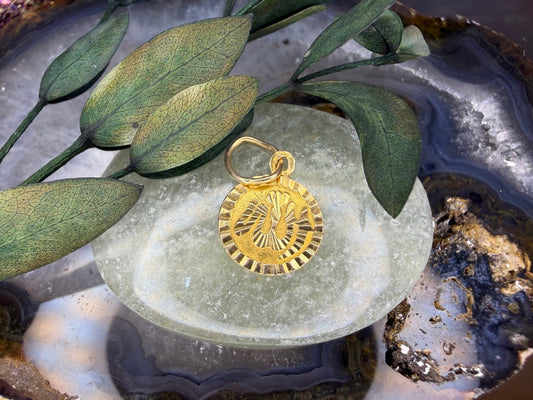 14 karaat gouden christelijk hangertje