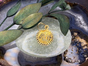 14 karaat gouden christelijk hangertje