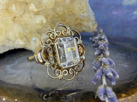 14 karaat gouden topaas ring