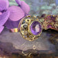 8 karaat amethist ring