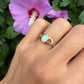 14 karaat gouden opaal ring