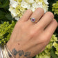 10 karaat robijn en diamant ring