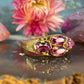 9 karaat ring met roze toermalijn