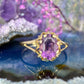 9 karaat amethist ring