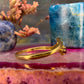 18 karaat gouden ring met robijn, smaragd en diamant