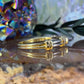 14 karaat geel- en witgouden ring met diamant