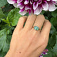14 karaat gouden chrysopraas ring