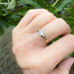 14 karaat gouden ring met diamantjes