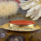 14 karaat gouden bloedkoraal hanger