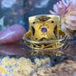 18 karaat gouden robijn ring