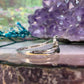 Zilveren topaas ring