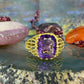 8 karaat amethist ring