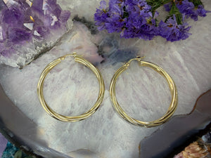 8 karaat hoops