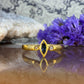18 karaat gouden saffier diamant ring
