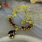 8 karaat granaat ketting