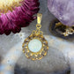 14 karaat gouden opaal hanger