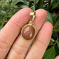 14 karaat gouden goudsteen hanger