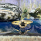 14 karaat gouden saffier en diamant ring