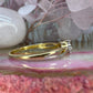 14 karaat wit- en geelgouden ring met diamant