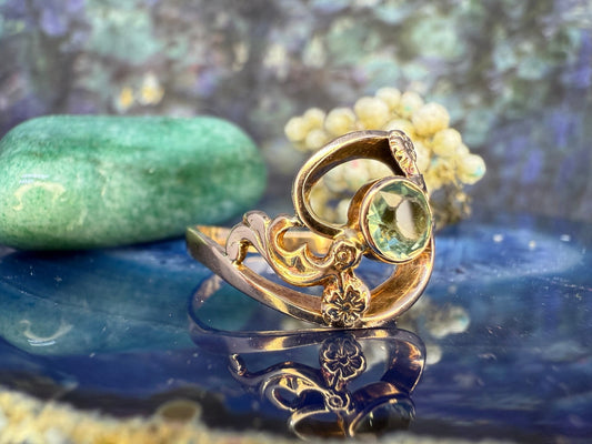 14 karaat gouden ring met spinel