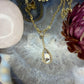 14 karaat gouden ketting met diamant hanger