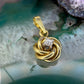 14 karaat gouden diamant hanger