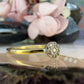 14 karaat gouden diamant ring