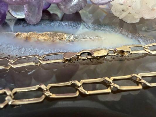 14 karaat gouden schakelarmband