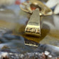 14 karaat gouden bloedkoraal hanger