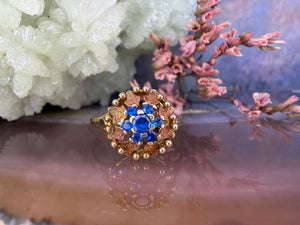 14 karaat gouden spinel ring
