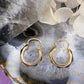 14 karaat rosegouden creolen
