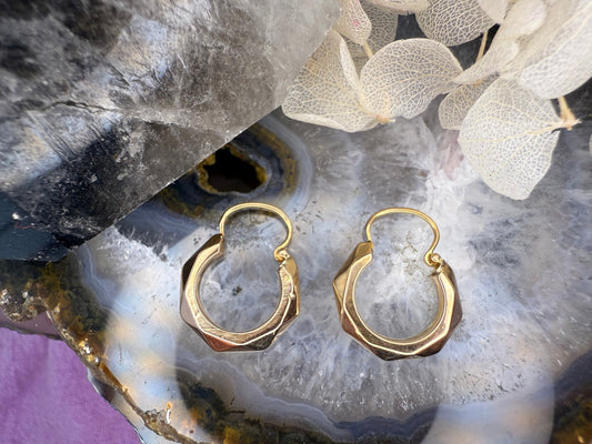 14 karaat rosegouden creolen