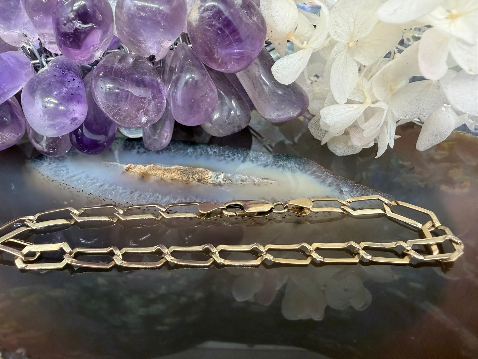 14 karaat gouden schakelarmband