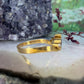 18 karaat gouden ring met toermalijn en parel