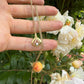 8 karaat ketting met diamant hanger