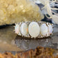 9 karaat ring met opaal en diamant