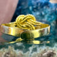 14 karaat gouden mattenklopper ring