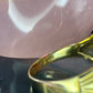 18 karaat gouden ring met robijn en spinel