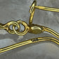 14 karaat gouden turkoois oorbellen