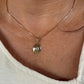 14 karaat gouden antieke hanger met diamant
