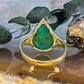 14 karaat gouden turkoois ring