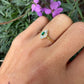 18 karaat gouden smaragd en diamant ring