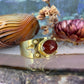 14 karaat gouden carneool ring