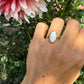 14 karaat gouden opaal ring