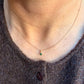 14 karaat gouden smaragd ketting