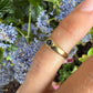 18 karaat gouden pinkring met saffier