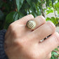 18 karaat gouden ring met been