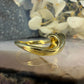 14 karaat gouden golf ring