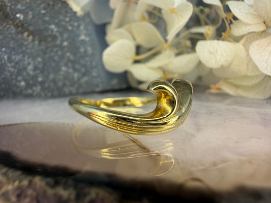 14 karaat gouden golf ring
