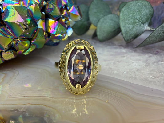 14 karaat gouden korund ring